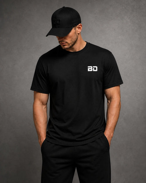 Baseball Dugout Black Tee